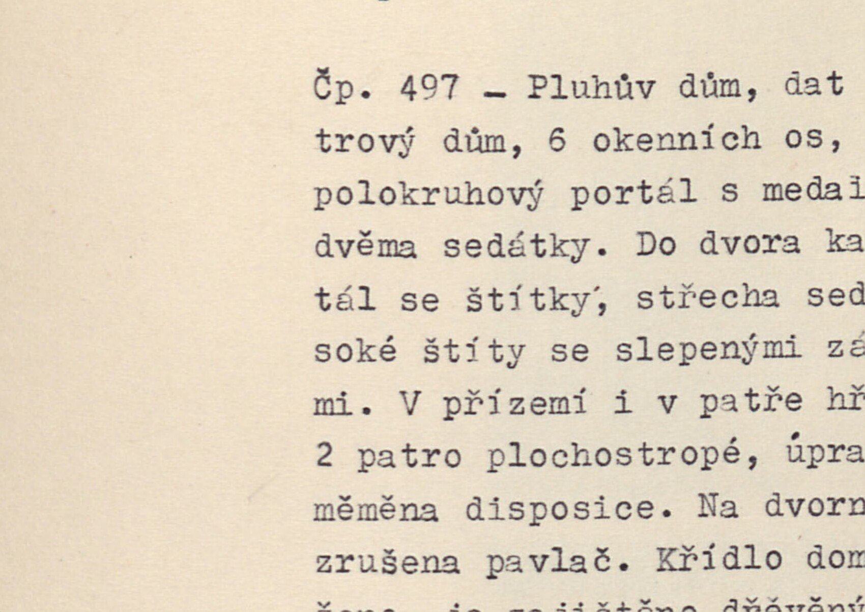 Čp. 402 — Seidlův dům, kamenné přízemí, hrázděné patro