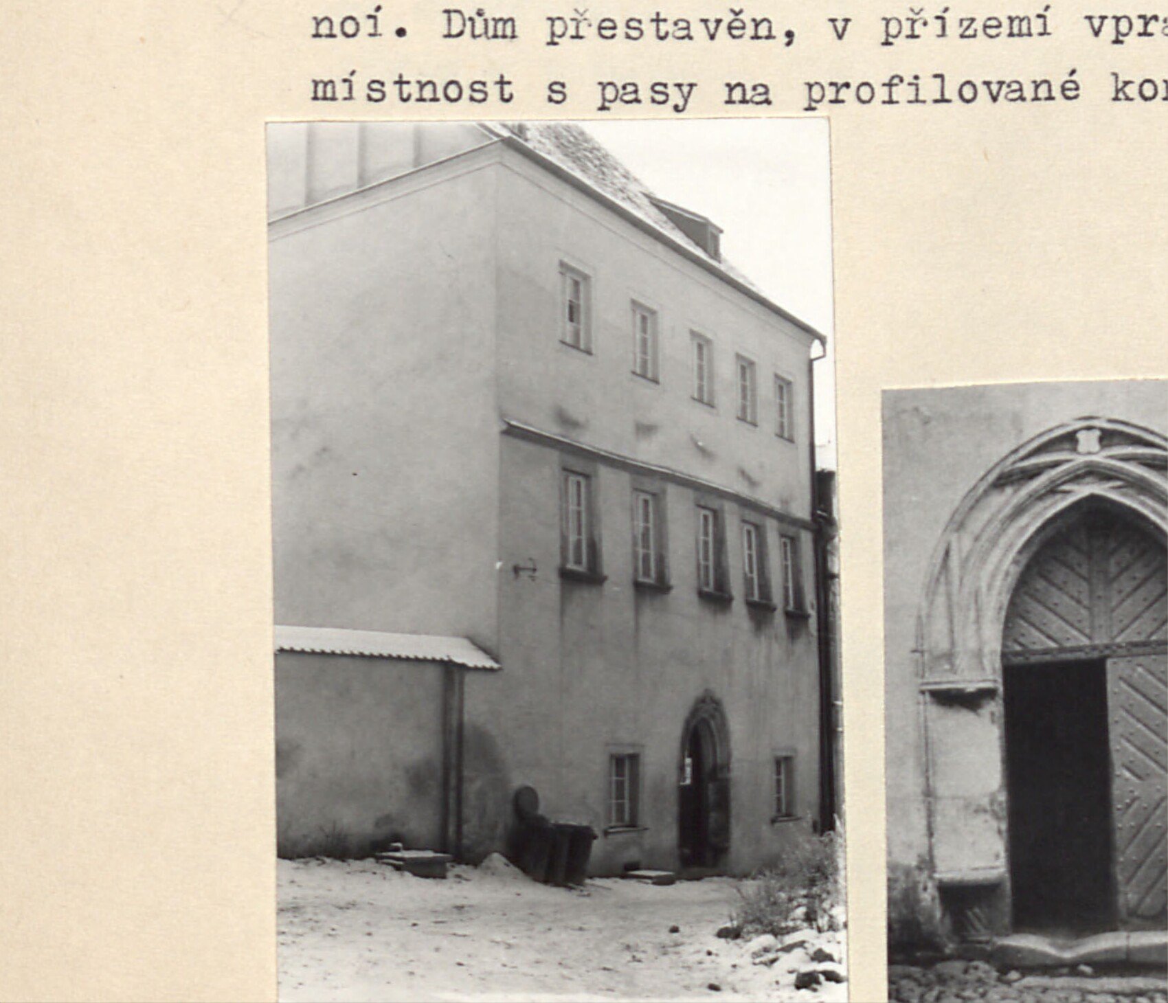 Čp. 55 — dvoupatrový dům, pohled na fasádu