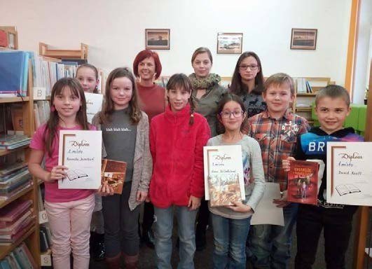 Soutěž Nekoktám, čtu v městské knihovně – ocenění čtenáři s diplomy (Slavkovský zpravodaj, 3/2017)